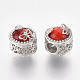 Platinum Plated Alloy Beads MPDL-S067-09A-2
