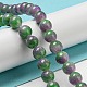 Chapelets de perles en jade naturelle teinte G-F764-02F-2
