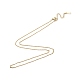 304 Stainless Steel Cable Chains Necklace for Men Women NJEW-N050-A04-G15-3