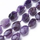 Natural Amethyst Beads Strands G-P434-30A-2