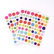Flat Round DIY Cloth Picture Stickers AJEW-L053-01-1