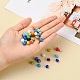 48pcs perles de verre millefiori faites à la main LK-YW0001-02A-9