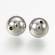 925 Sterling Silver Half Drilled Beads STER-K037-038B-2