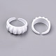 Spray Painted Alloy Cuff Rings RJEW-T011-33H-RS-2
