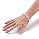 Natural Howlite Beads Stretch Bracelets BJEW-JB03915-01-3