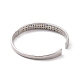 Colorful Cubic Zirconia Triple Link Hinged Bangle BJEW-F445-09P-3