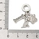 Подвеска из сплава с кристаллами и стразами в европейском стиле PALLOY-S189-20P-3