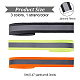 FINGERINSPIRE 3 Rolls 15m Reflective Tape Strip 3 Colors High Visibility Sew on Safety Fabric 20mm Silver Iridescent Holographic Polyester Webbing Ribbon for Clothing Security OCOR-FG0001-52-2