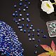 360 pièces 3 brins de perles de verre électrolytiques de style EGLA-SZ0001-25B-6