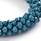 Faceted Rondelle Glass Beaded Jewelry Making for Bracelets BJEW-L517-A08-1
