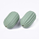 Perlas corrugadas de acrílico estilo caucho OACR-T014-18A-06-2