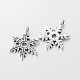 Christmas Snowflake Tibetan Style Alloy Pendants X-A0353Y-2