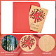 CRASPIRE Tree of Life Greeting Card Love You Forever Wooden Anniversary Card Birthday Card with Envelope DIY-CP0006-75J-5