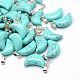 Moon Natural & Synthetic Mixed Stone Pendants G-Q369-M-2