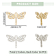 Dicosmetic 32 Uds. Colgantes de insectos voladores de 2 colores STAS-DC0011-56-2