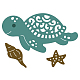 Troqueles de corte de metal de tortuga marina globleland DIY-WH0263-0132-6