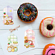 GLOBLELAND 2Pcs Donut Cutting Dies Metal Dessert Bookmark Embossing Stencils Die Cuts for Paper Card Making Decoration DIY Scrapbooking Album Craft Decor DIY-WH0309-169-2
