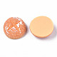 不透明なエポキシ樹脂カボション  模造食品  パン  ライトサーモン  23~24x9~10mm X-CRES-S358-59-3
