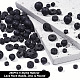 OLYCRAFT 240Pcs 6 Styles Natural Lava Rock Beads Flat Round Volcanic Lava Beads 0.8~1mm Hole Black Chakra Rock Beads Round Loose Gemstone Beads Energy Stone for Bracelet Jewelry Making DIY Crafts G-OC0004-52-4