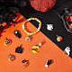 Sunnyclue 20 piezas 10 estilos colgantes de resina opaca de halloween RESI-SC0002-49-4