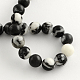 Rondes zébrées naturelle perles de jaspe brins G-R253-6mm-3