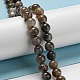 Natural Black Moonstone Beads Strands G-A219-A01-02-4