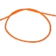 編み込みナイロン糸  ビーズジュエリー作りのための中国結びコードビーズコード  ダークオレンジ  0.8mm  約100ヤード/ロール NWIR-R006-0.8mm-172-3