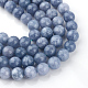 Quartz naturel teints chapelets de perles rondes X-G-R173-8mm-03-2