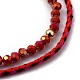 Bracelets de perles en verre extensible et ensembles de bracelets en cordon tressé en coton BJEW-JB05401-3