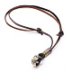 Adjustable Genuine Cowhide Leather Pendant Necklaces NJEW-F235-06M-2