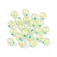 Placage uv perles d'émail acrylique irisé arc-en-ciel OACR-I003-12C-4