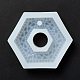 Imitation Embedded Rhinestone Hexagon Pendant Silicone Molds DIY-I090-12-2