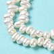 Fili di perle di perle d'acqua dolce coltivate naturali PEAR-J007-51-4