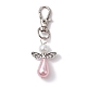 Angelo abs plastica imitazione perla ciondolo decorazioni HJEW-JM01359-01-1