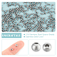 UNICRAFTALE about 500pcs Tiny Round Metal Beads 1mm Small Hole Ball Spacer Beads Stainless Steel Bead 3mm Dia Loose Beads Metal Spacers for Jewelry Making Findings DIY Stainless Steel Color STAS-UN0008-08P-5