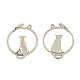 Tibetan Style Alloy Ring with Mouse Pendants TIBEP-Q043-283-RS-1