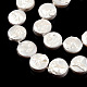 Plating Natural Freshwater Shell Beads Strands SHEL-N026-226-3