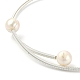 Bracelet manchette en perles naturelles BJEW-JB09494-4