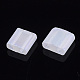 2-Hole Transparent Glass Seed Beads SEED-T004-02C-01-2