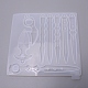 Moules à pendentif en silicone porte-clés bricolage DIY-WH0167-97-1