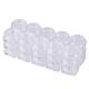 BENECREAT 30 Pack 3ml/3g Empty Cosmetic Jars Clear Plastic Jars for Travel Cosmetic Lip blam MRMJ-BC0001-10-6