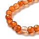 Chapelets de perles en cornaline naturelle G-E571-35A-4