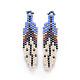 MIYUKI & TOHO Handmade Japanese Seed Beads Pendants SEED-A027-C01-2