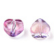 Perles de verre peintes par pulvérisation transparent GLAA-R211-02-B04-2