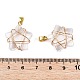 Подвески lampwork GLAA-T023-06F-4