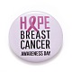 Breast Cancer Awareness Month Tinplate Brooch Pin JEWB-G016-01P-08-1