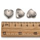 304 Stainless Steel Heart Charms STAS-M004-02-3