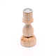 Natural Pine Wood Candle Holder AJEW-WH0155-92-1