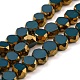 Electroplate Glass Beads Strands EGLA-G037-02A-HP03-1