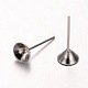 Rack Plating Iron Ear Studs Findings IFIN-M029-04P-NR-1
